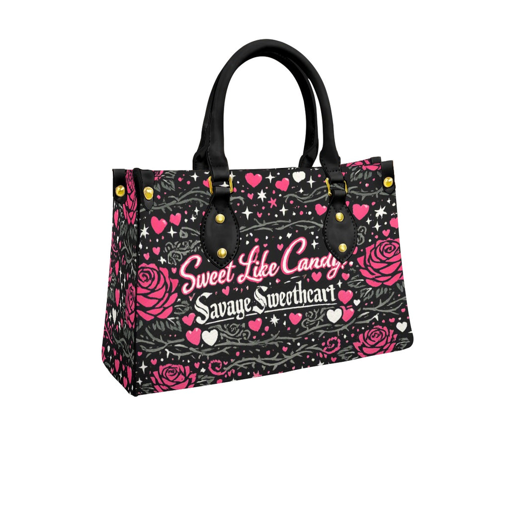 Sweet like Candy Tote Bag With Black Handle