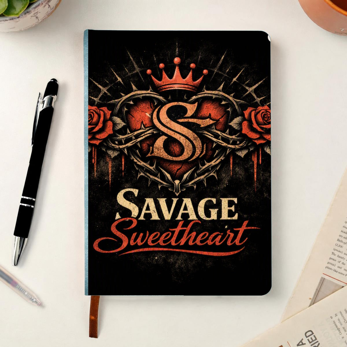 Signature Savage Single-Sided Printed Hardcover Notebook