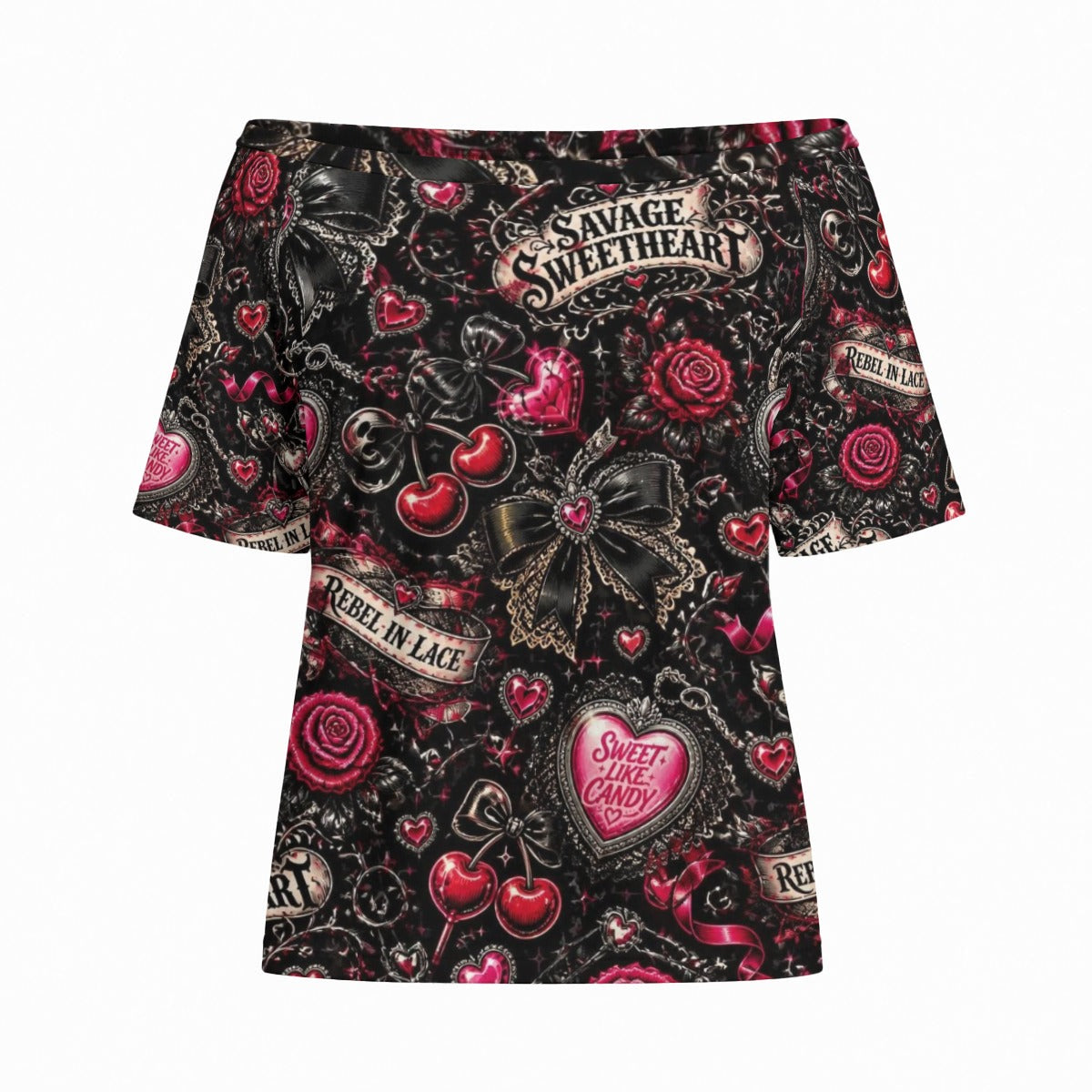 Signature Savage Off-Shoulder Short Sleeve Top