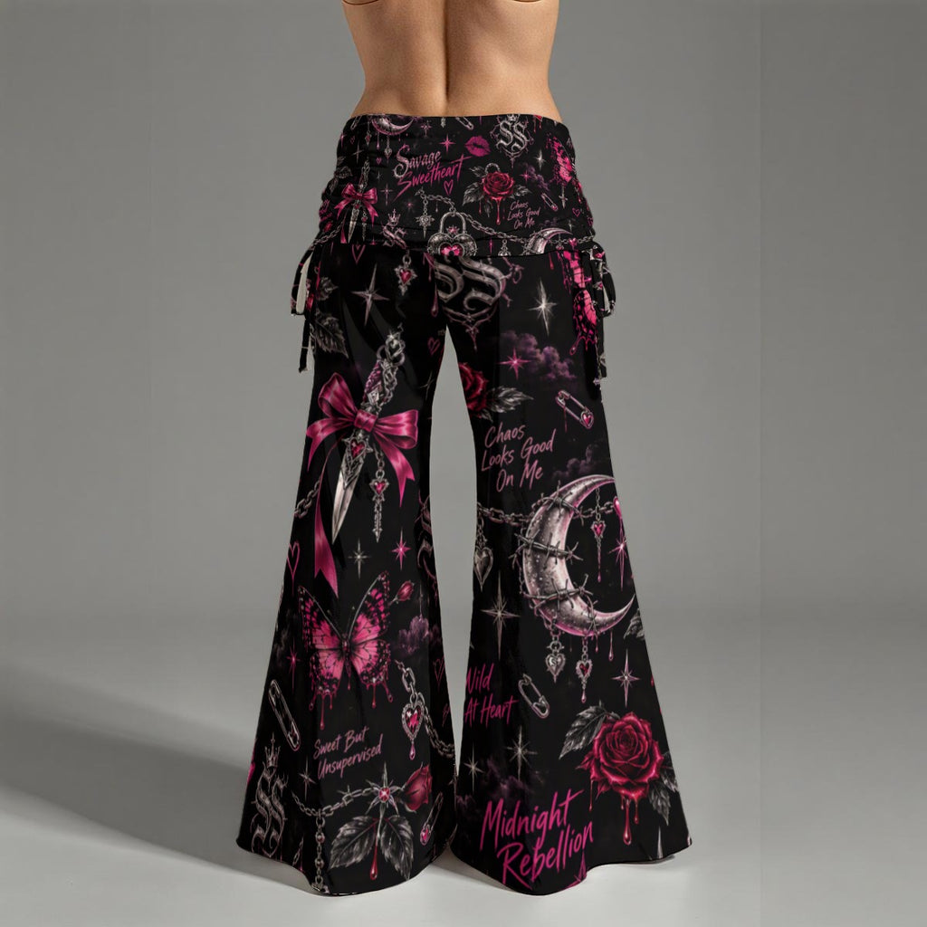 Signature Savage High Waist Wide Leg Pants