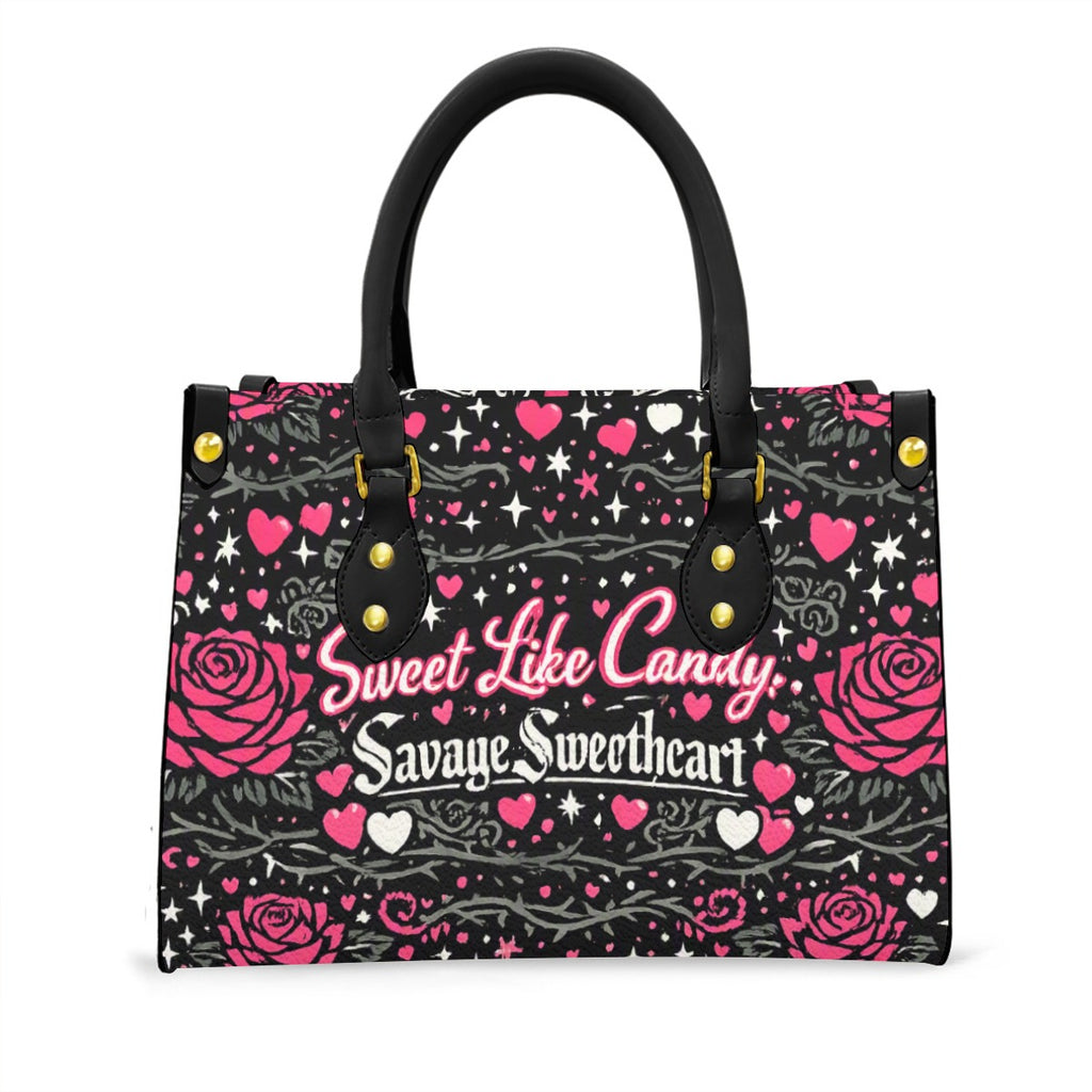 Sweet like Candy Tote Bag With Black Handle
