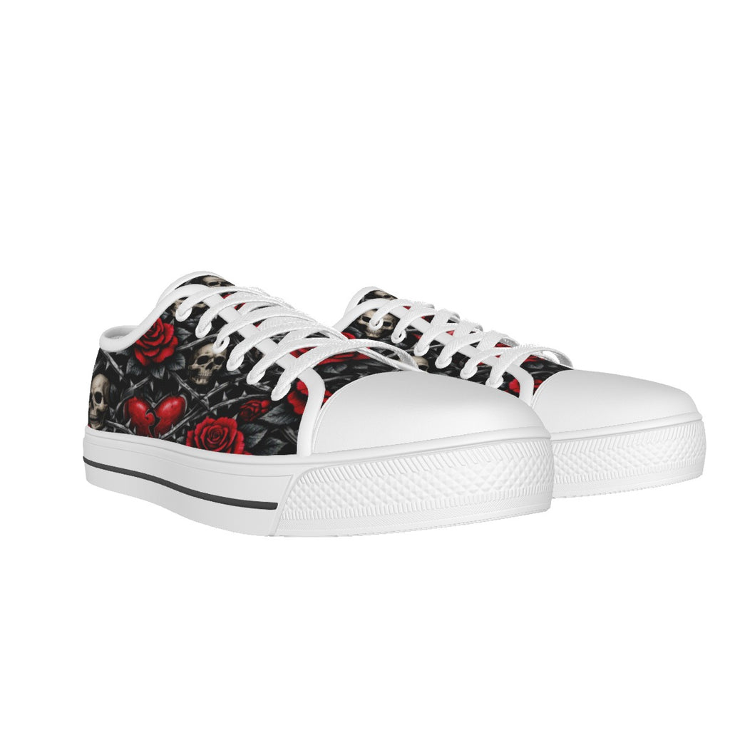 Savage Rose Canvas Shoes