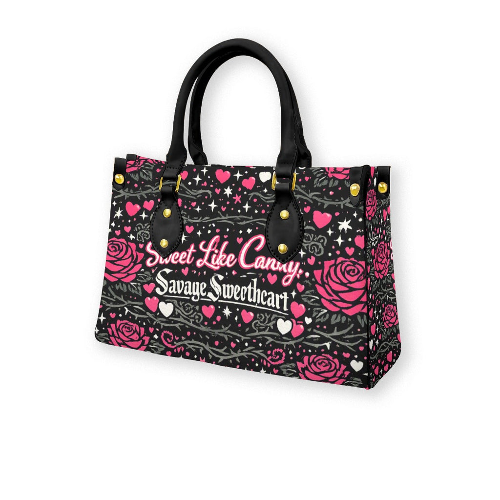 Sweet like Candy Tote Bag With Black Handle