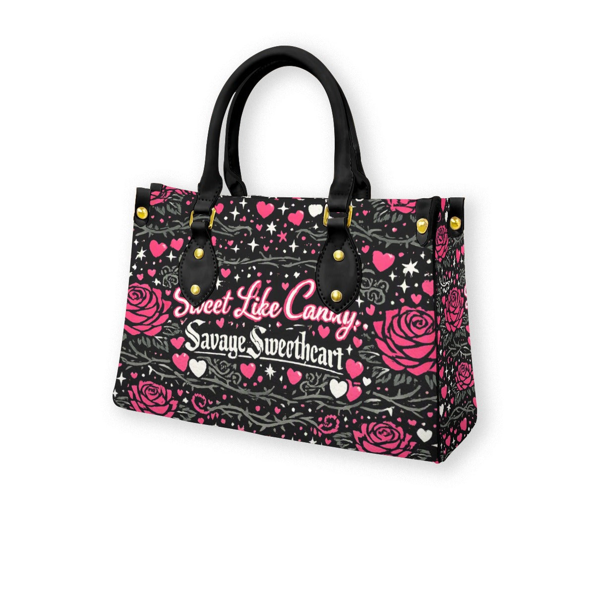 Sweet like Candy Tote Bag With Black Handle