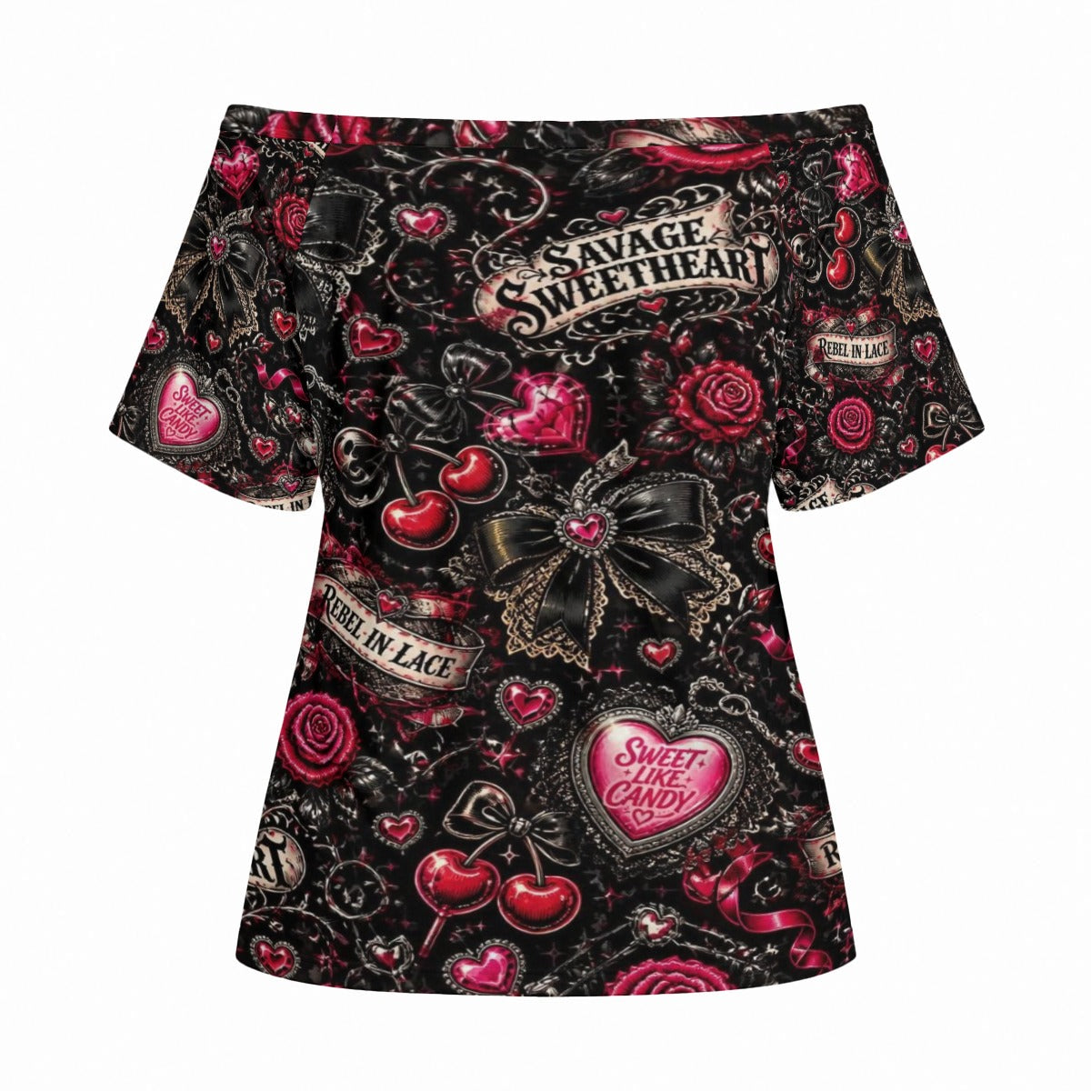 Signature Savage Off-Shoulder Short Sleeve Top