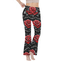 Savage Rose Reversible High-Waisted Yoga Pants