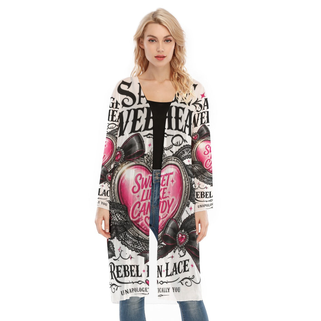 Sweet like Candy Long Sleeve Mesh Cardigan