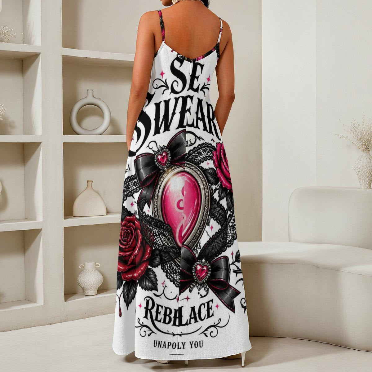 Sweet like Candy Elegant V-Neck Maxi Dress