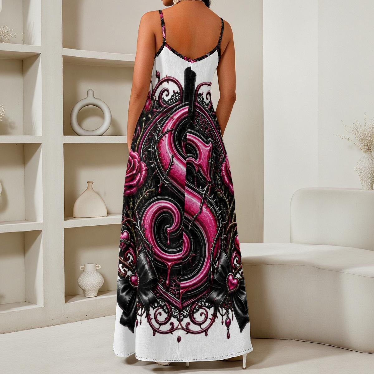 Sweet like Candy Elegant V-Neck Maxi Dress