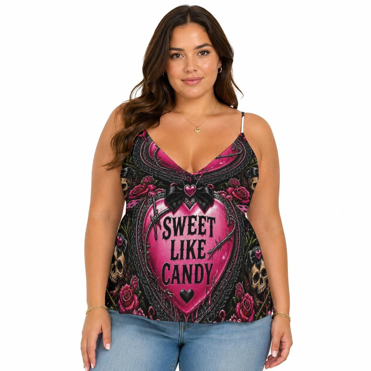 Sweet like Candy Cami Peplum Top