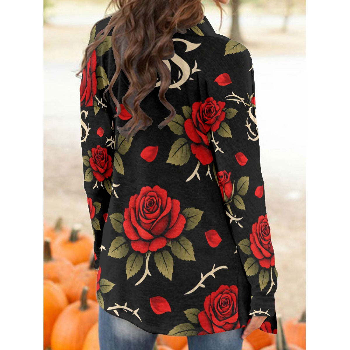 Savage Rose Cardigan With Long Sleeve