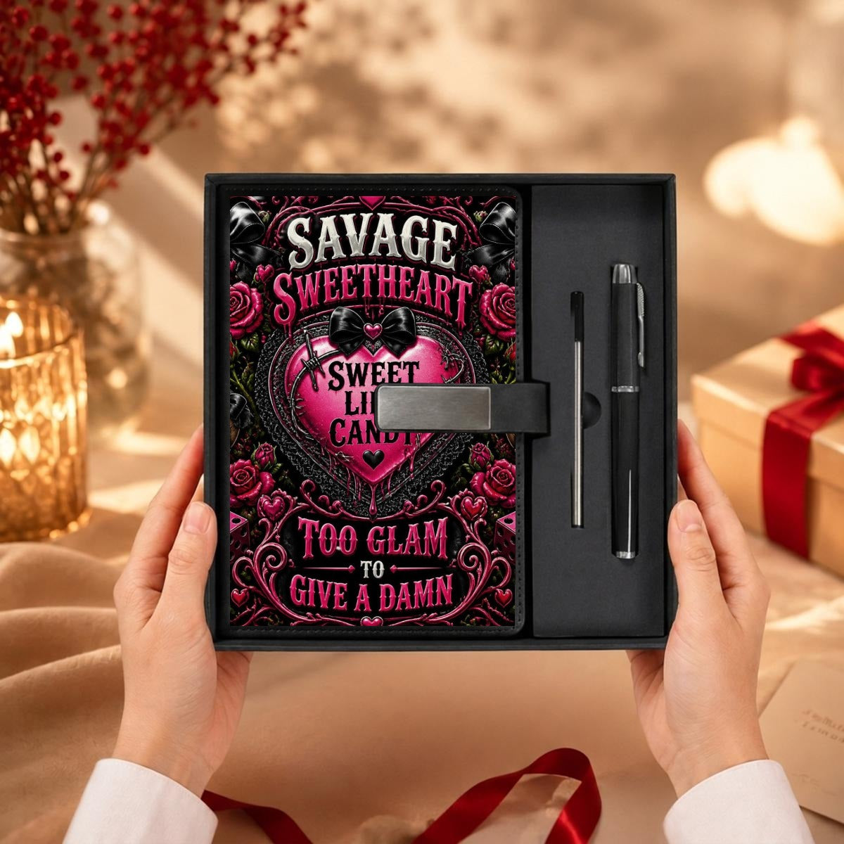 Sweet like Candy Notebook Gift Set with Metal Pen