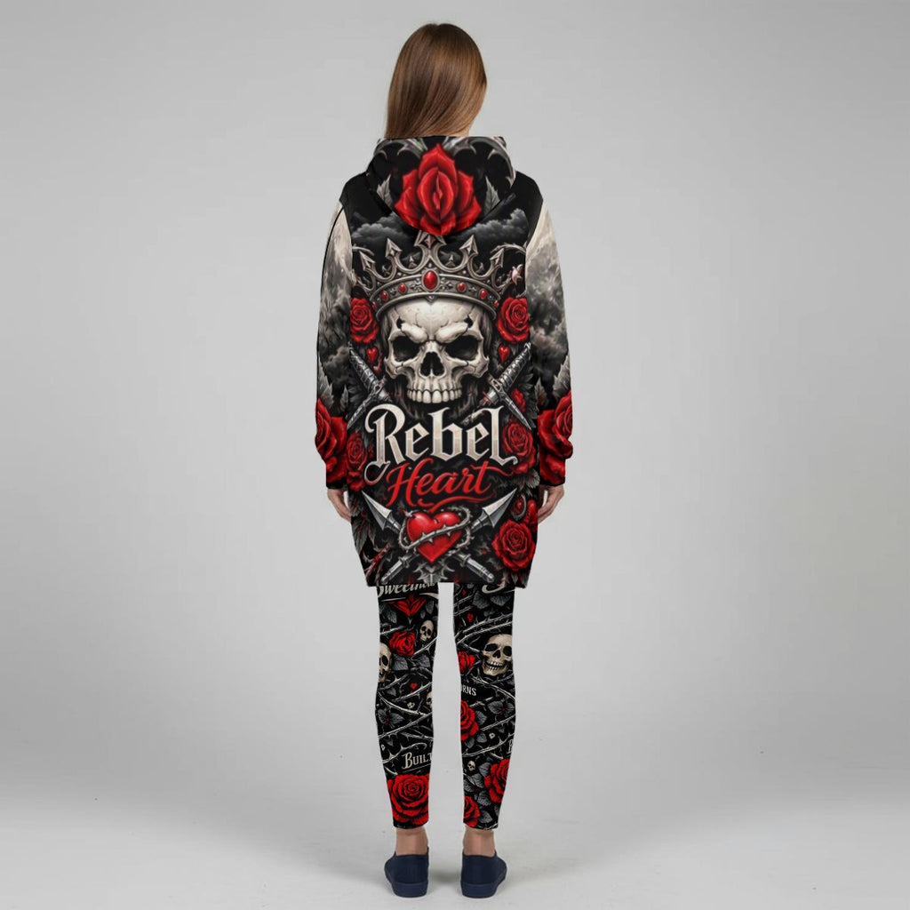 All-Over Print Women's Stretch Hoodie Set